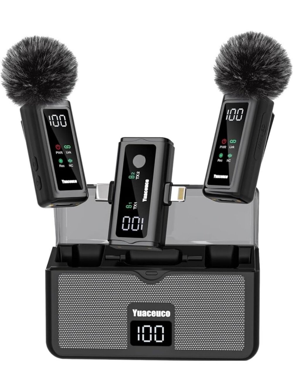 Compact Wireless Lavalier Microphone for Phone, Laptop & Camera - Clear Sound
